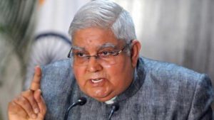 Read more about the article न्यायपालिका पर हमें दुनिया लेक्चर न दे : उपराष्ट्रपति धनखड़