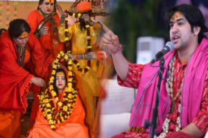 Read more about the article महाकुंभ में विवाद! ममता कुलकर्णी को महामंडलेश्वर बनाने पर भड़के बागेश्वर बाबा, दो टूक होकर बोले, “हम अब तक नहीं बन पाए, लेकिन बॉलीवुड से आई अभिनेत्री बन गई!”