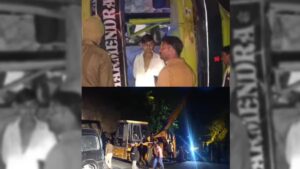 Read more about the article पाली में दर्दनाक सड़क हादसा! महाकुंभ से लौट रही बस पलटी, 10 साल के बच्चे का हाथ कटा, 27 घायल!