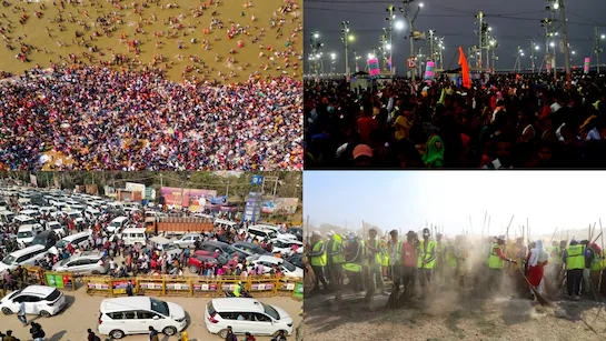 महाशिवरात्रि पर महाकुंभ का दिव्य समापन, संगम में उमड़ा श्रद्धालुओं का सैलाब: अब तक 63 करोड़ से अधिक श्रद्धालुओं ने किया महाकुंभ में स्नान, आज शाम से No-Vehicle Zone में तब्दील होगा प्रयागराज