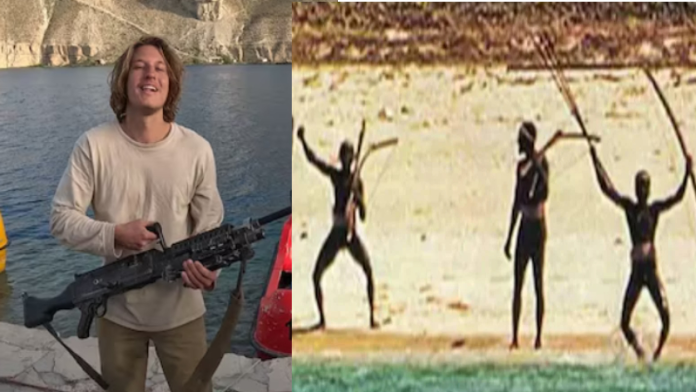 Read more about the article सदी की सबसे खतरनाक हिमाकत: अमेरिकी यूट्यूबर की सनक से खतरे में पड़ी हजारों साल पुरानी जनजाति, सेंटिनल द्वीप में घुसकर रख आया डाइट कोक और नारियल; पोर्ट ब्लेयर में हुआ गिरफ्तार