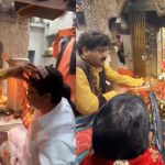 मैहर के शारदा मंदिर में राजा भैया के लिए टूटे नियम, बंदूक के साथ की पूजा, उठे सवाल