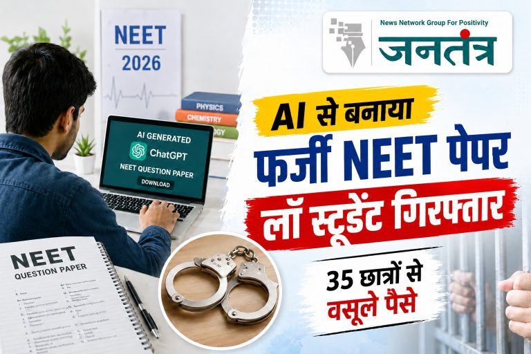 AI से बनाया फर्जी NEET पेपर बेचने वाला लॉ स्टूडेंट गिरफ्तार, 35 छात्रों से लाखों की ठगी का खुलासा