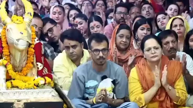 You are currently viewing महाकाल की भस्म आरती में शामिल हुए क्रिकेटर युजवेंद्र चहल: नंदी हॉल में किया पूजन-अभिषेक, बोले- अद्भुत रहा अनुभव